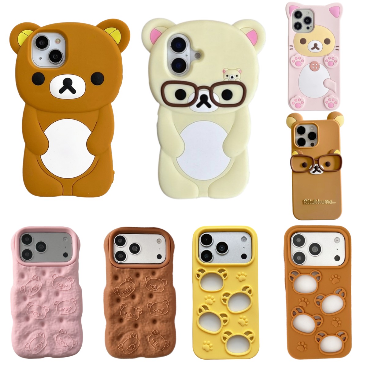 Apple Iphone 15 Pro Max - Casing Ponsel Beruang Teddy Kartun 3D