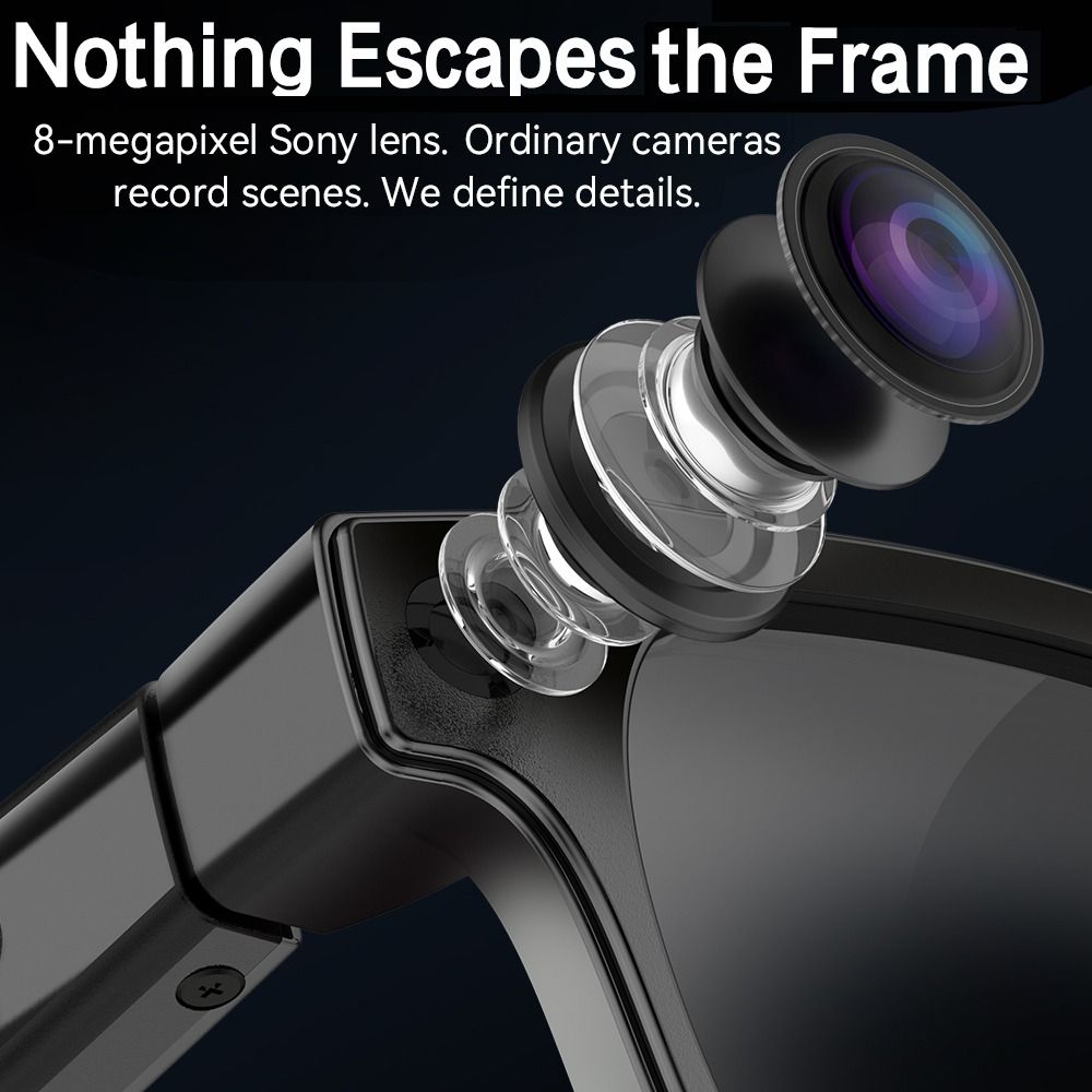Kacamata Pintar AI 2 in 1, Fot - Smart Glasses Lens ulasan dan harga