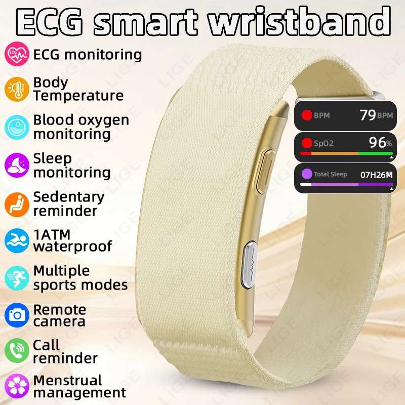 Jam Tangan Pintar Pria EKG Kes - Fall Detection Watch ulasan dan harga